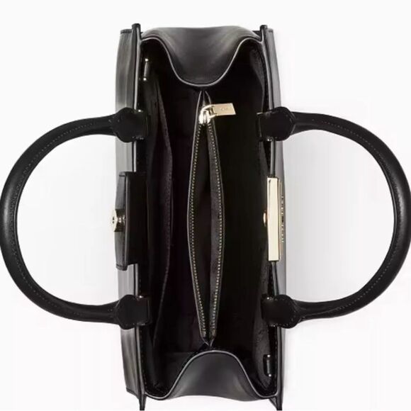 Kate Spade Reegan Smooth Leather Medium Satchel with Crossbody Strap - Picture 4 of 13